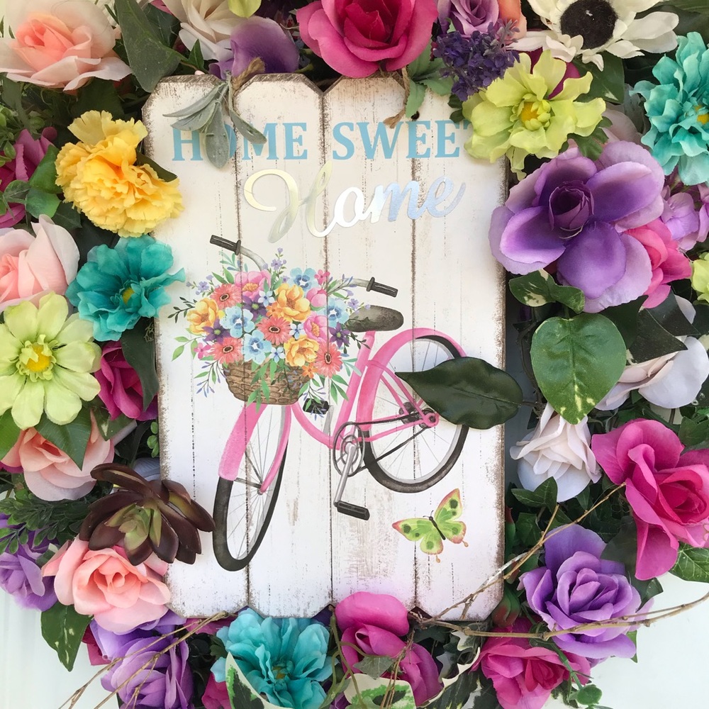 Beautiful Easter spring wreath